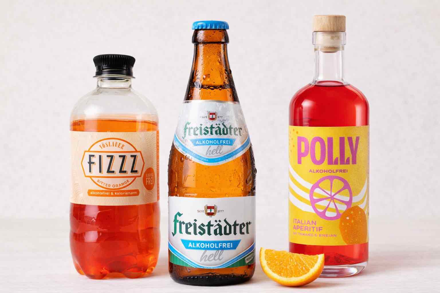 Neu im Regal #4: Vöslauer Fizzz, Freistädter Alkoholfrei Hell, POLLY Italian Aperitif alkoholfrei und mehr
